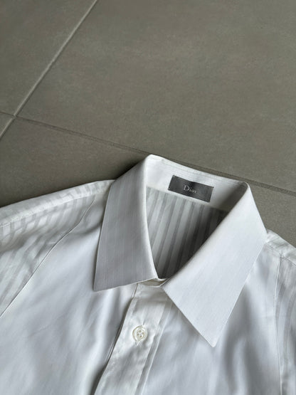 Dior Homme AW06 “These grey days” striped Sheer button up