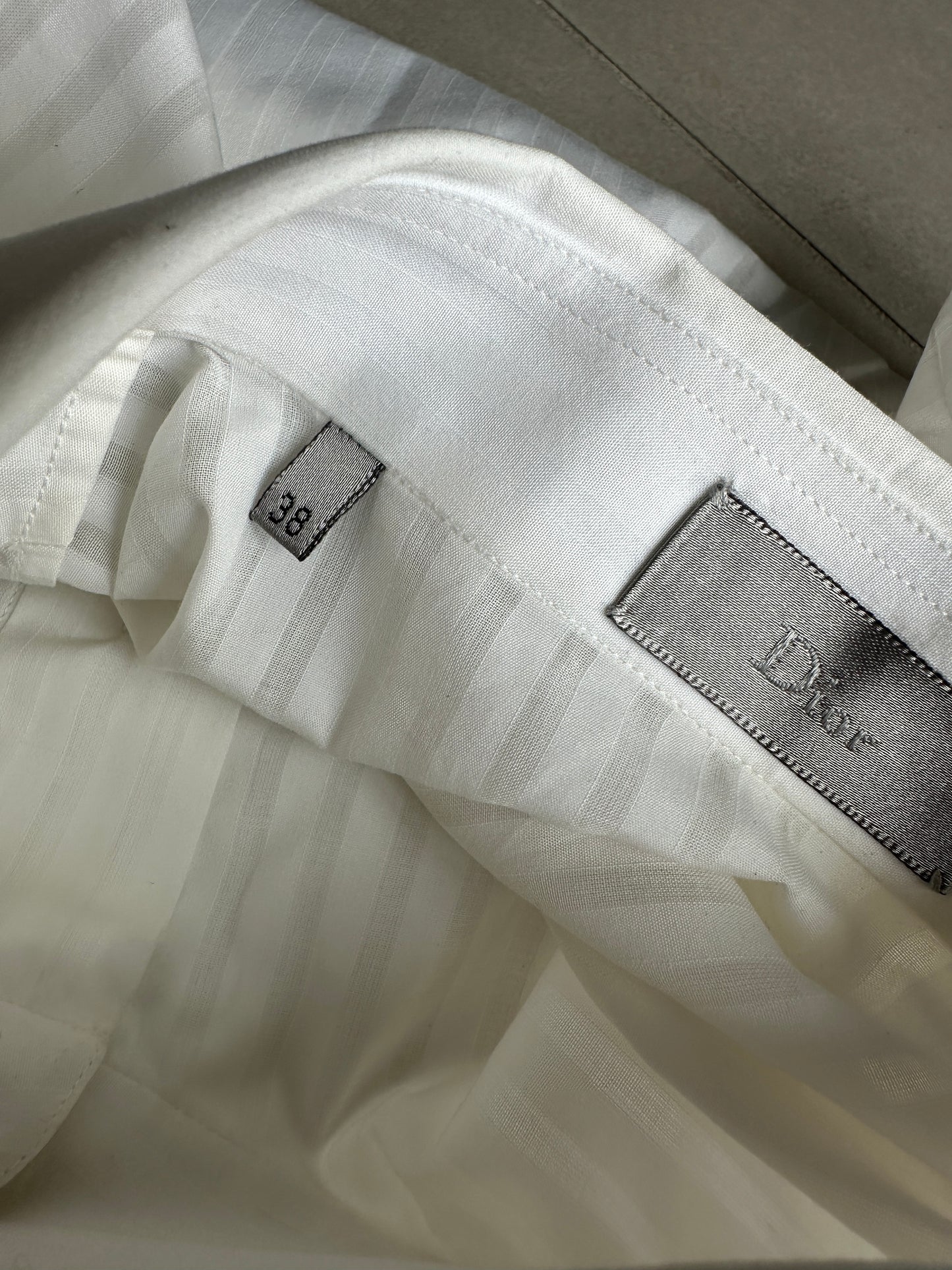 Dior Homme AW06 “These grey days” striped Sheer button up