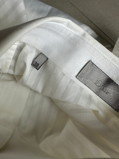 Dior Homme AW06 “These grey days” striped Sheer button up