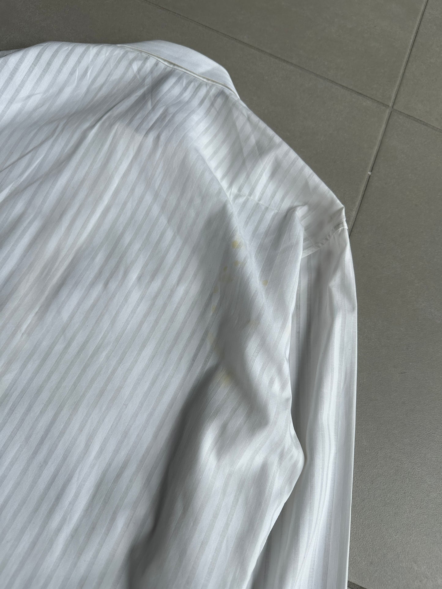 Dior Homme AW06 “These grey days” striped Sheer button up