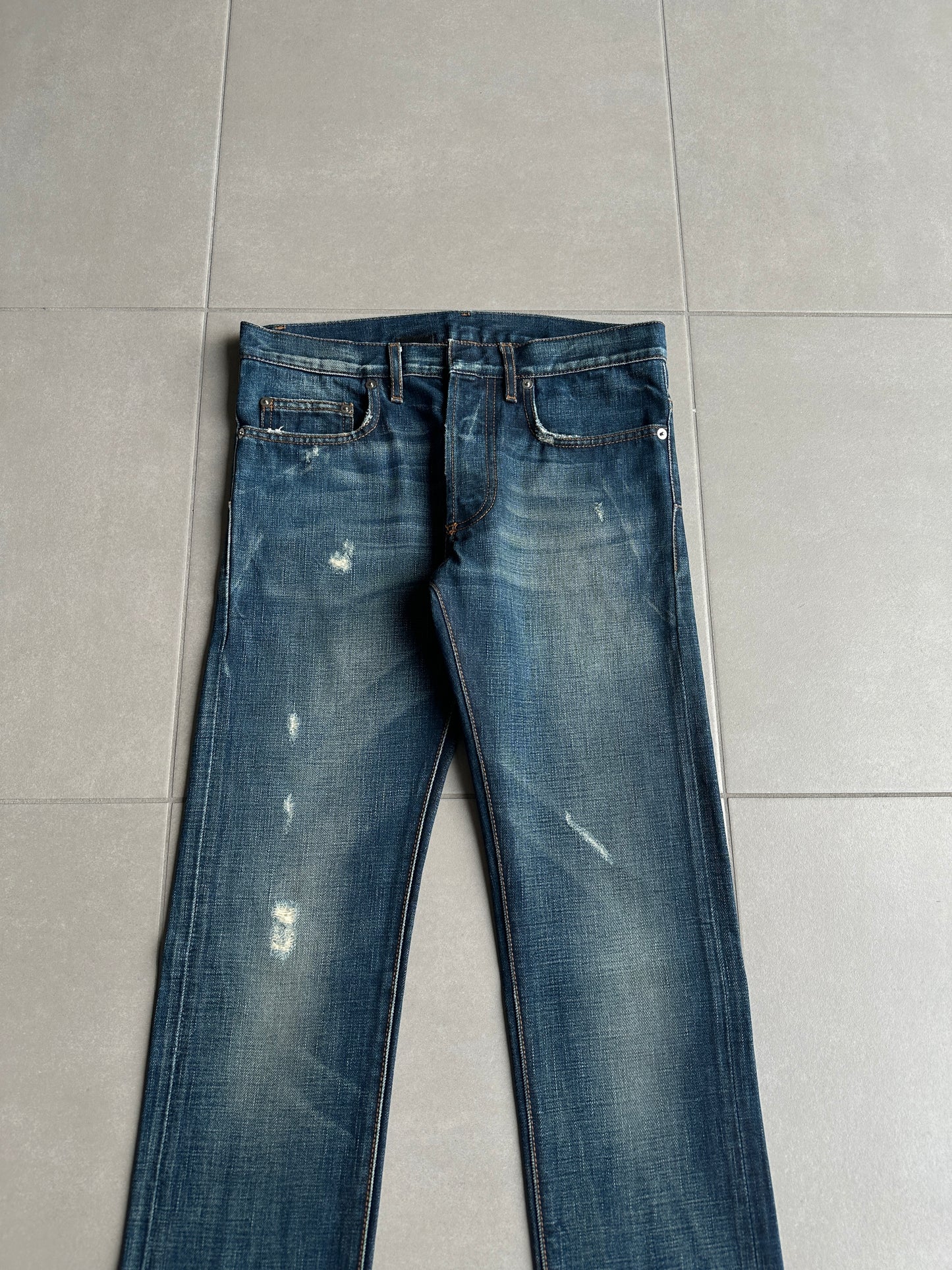 Dior Homme AW09 Distressed washed denim