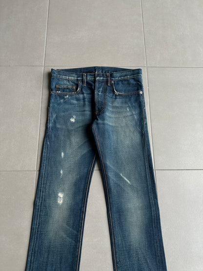 Dior Homme AW09 Distressed washed denim