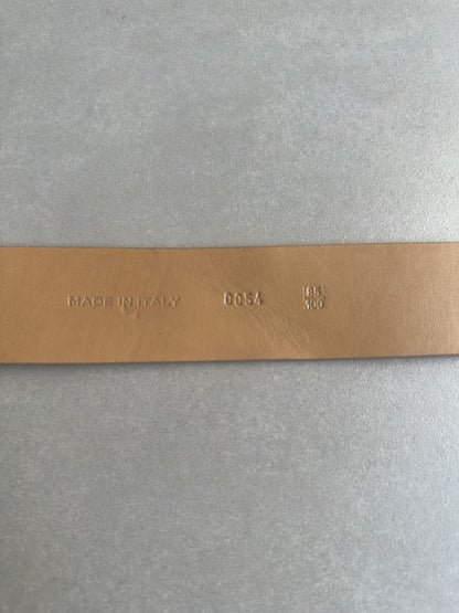 Dior Homme AW04 "Victim of the crime" beige suede leather belt