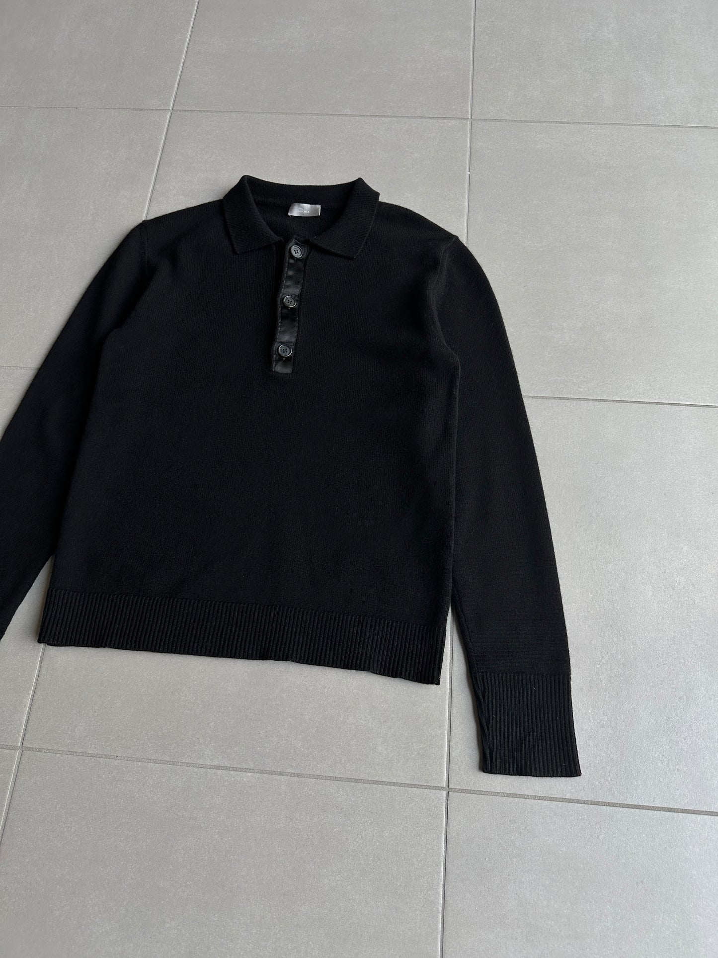 Dior Homme AW06 “These grey days” Cashmere collared sweater