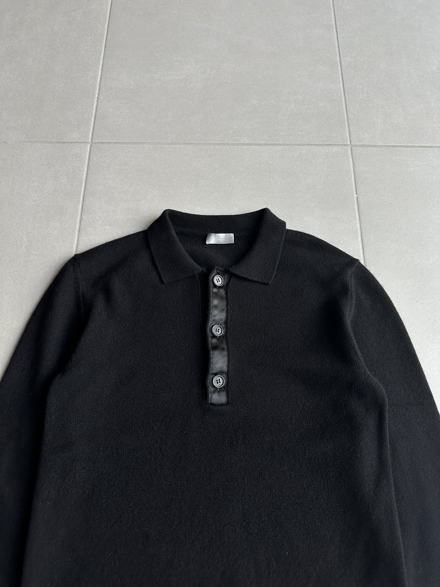 Dior Homme AW06 “These grey days” Cashmere collared sweater