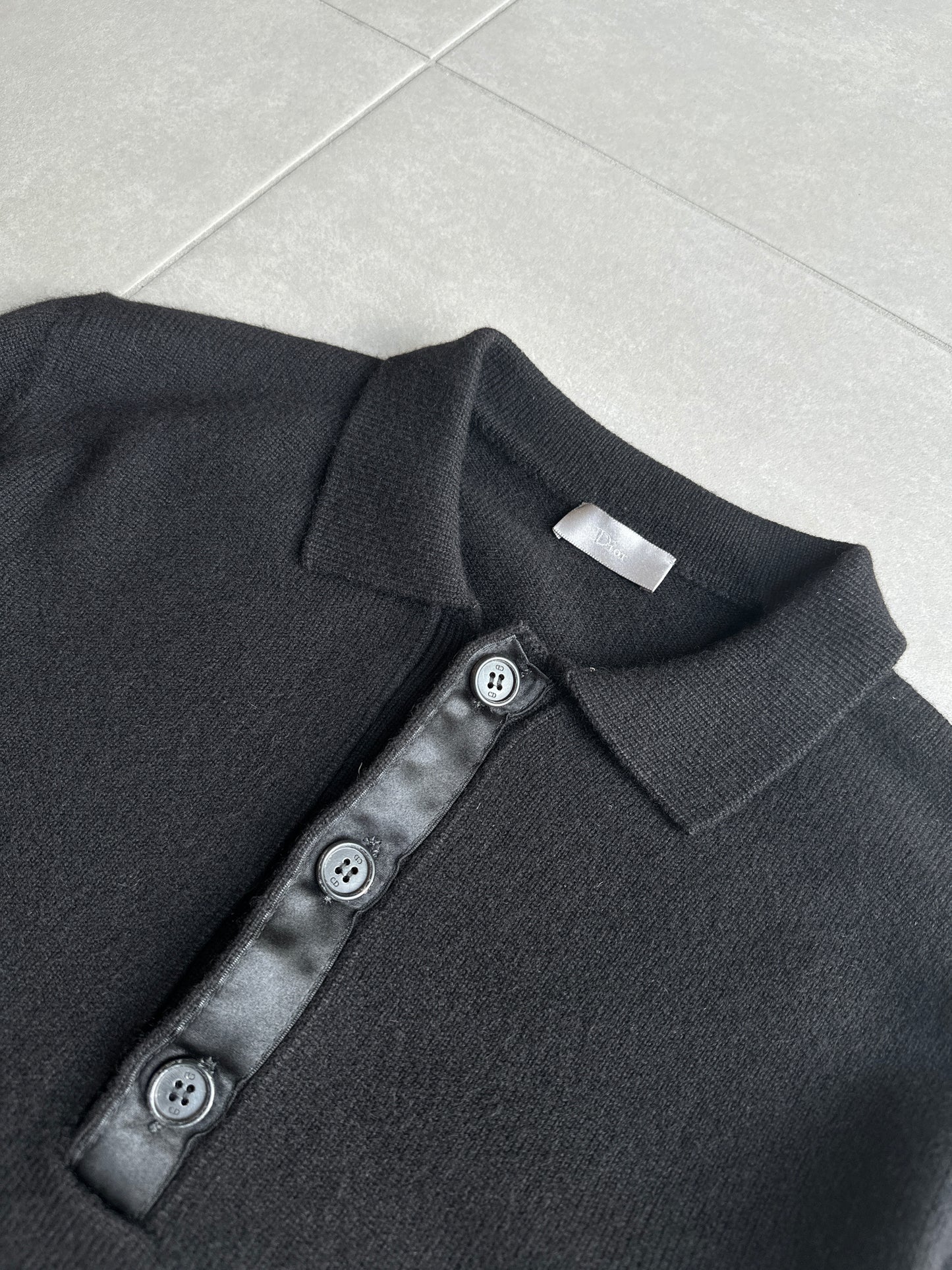 Dior Homme AW06 “These grey days” Cashmere collared sweater