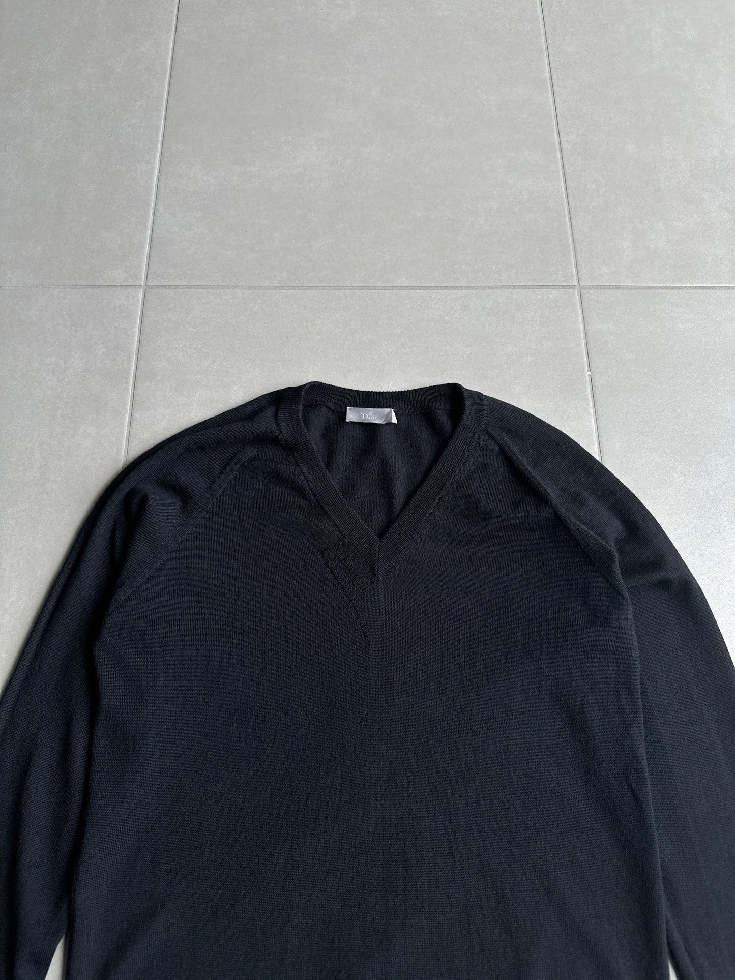 Dior Homme AW05 “In The Morning ” distressed wool sweater