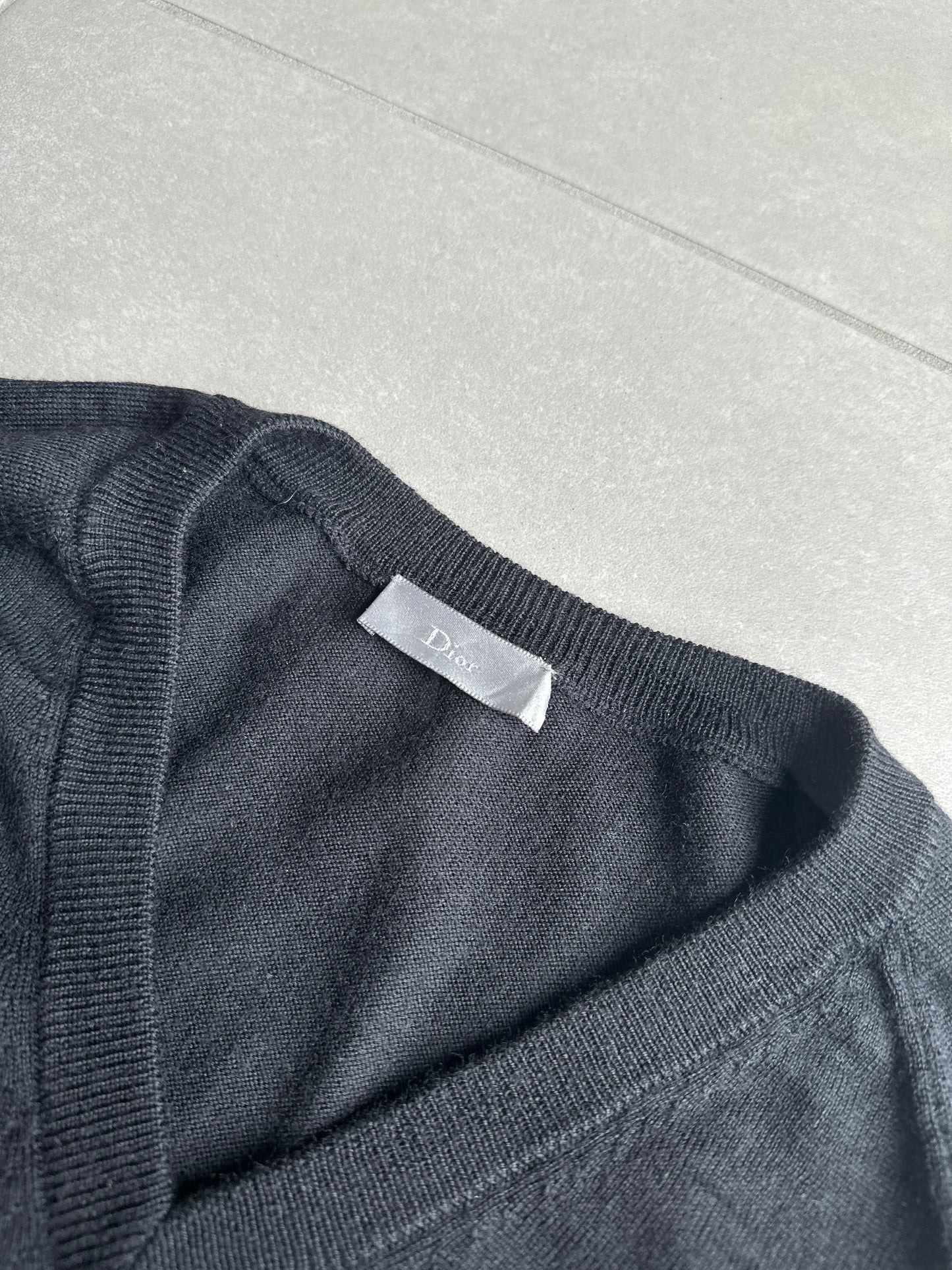 Dior Homme AW05 “In The Morning ” distressed wool sweater