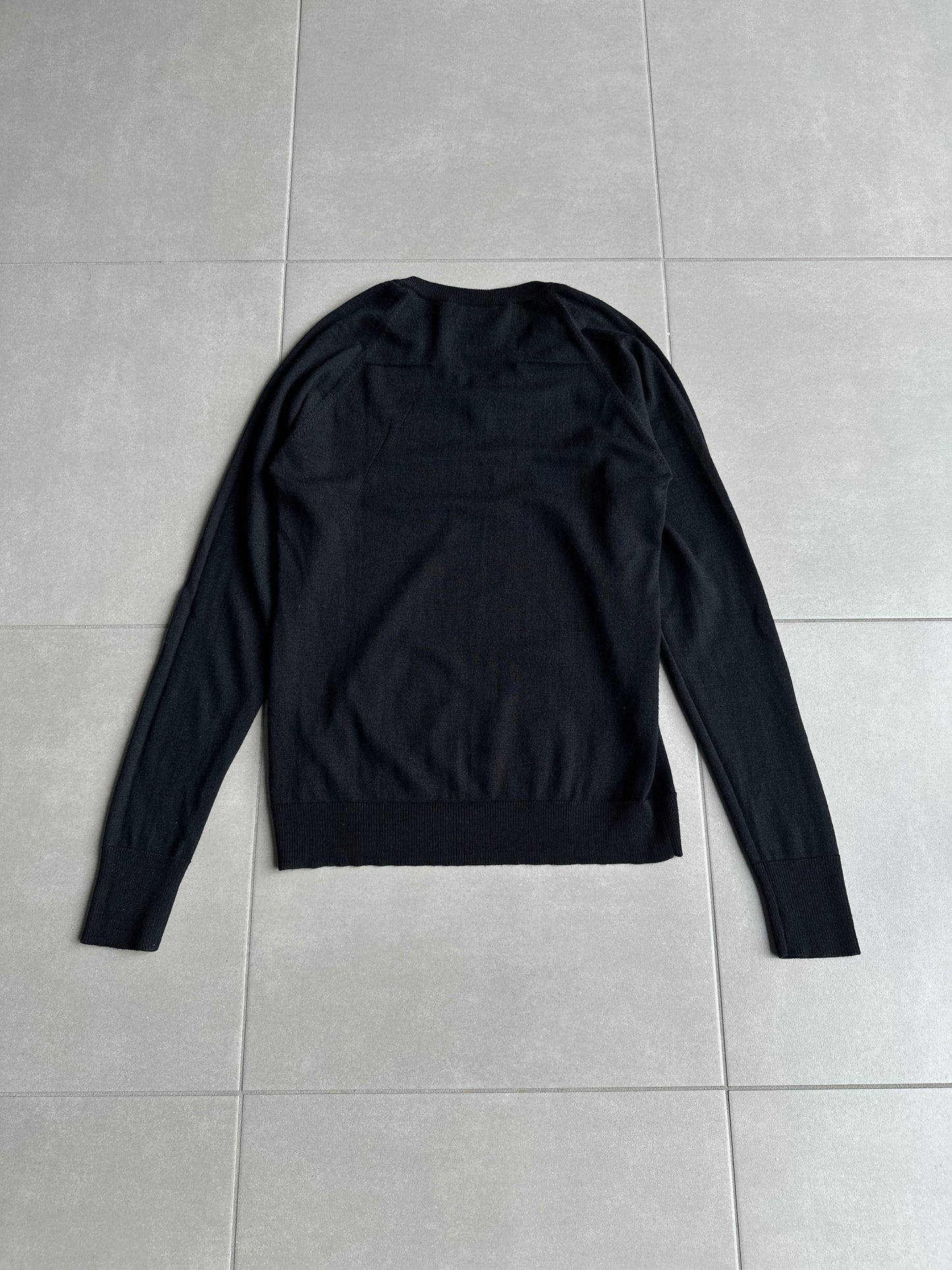 Dior Homme AW05 “In The Morning ” distressed wool sweater