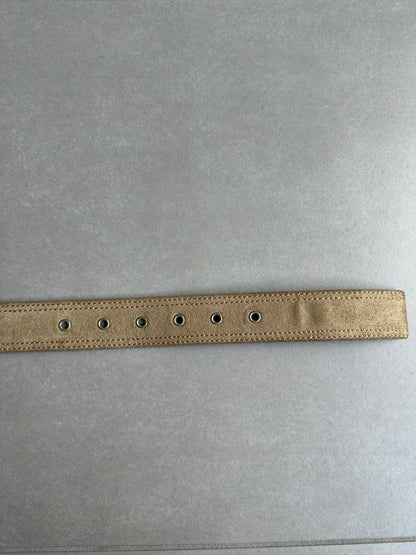 Dior Homme AW04 "Victim of the crime" beige suede leather belt