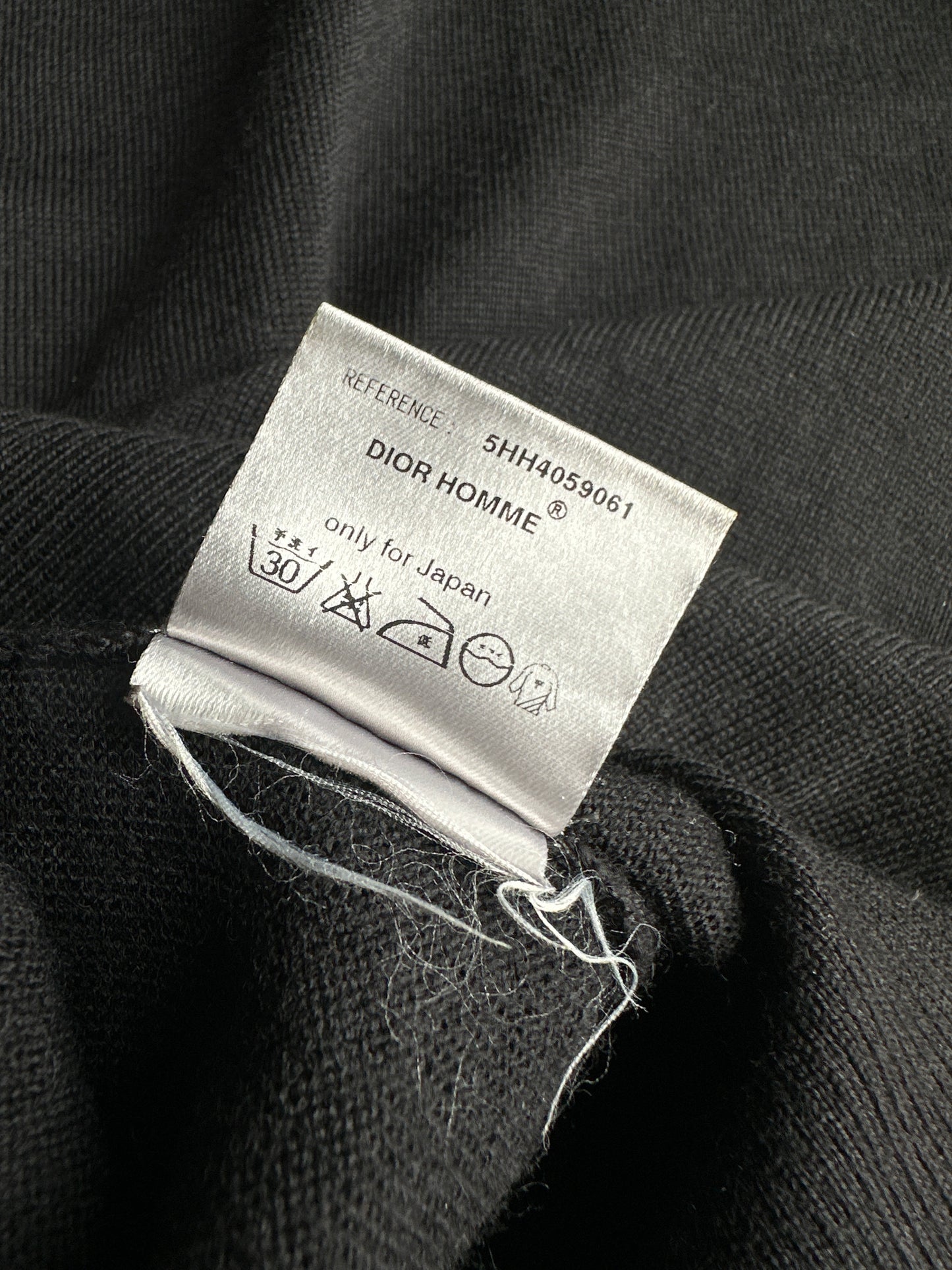 Dior Homme AW05 “In The Morning ” distressed wool sweater