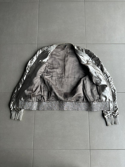Dior Homme SS07 “We Look Good Together” silver pleated bomber