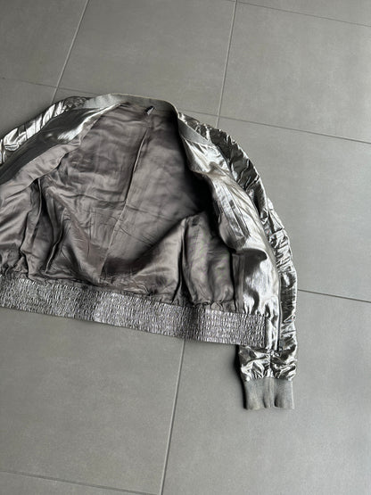 Dior Homme SS07 “We Look Good Together” silver pleated bomber