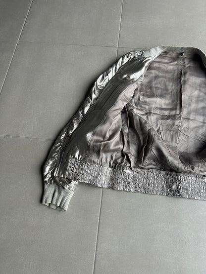 Dior Homme SS07 “We Look Good Together” silver pleated bomber