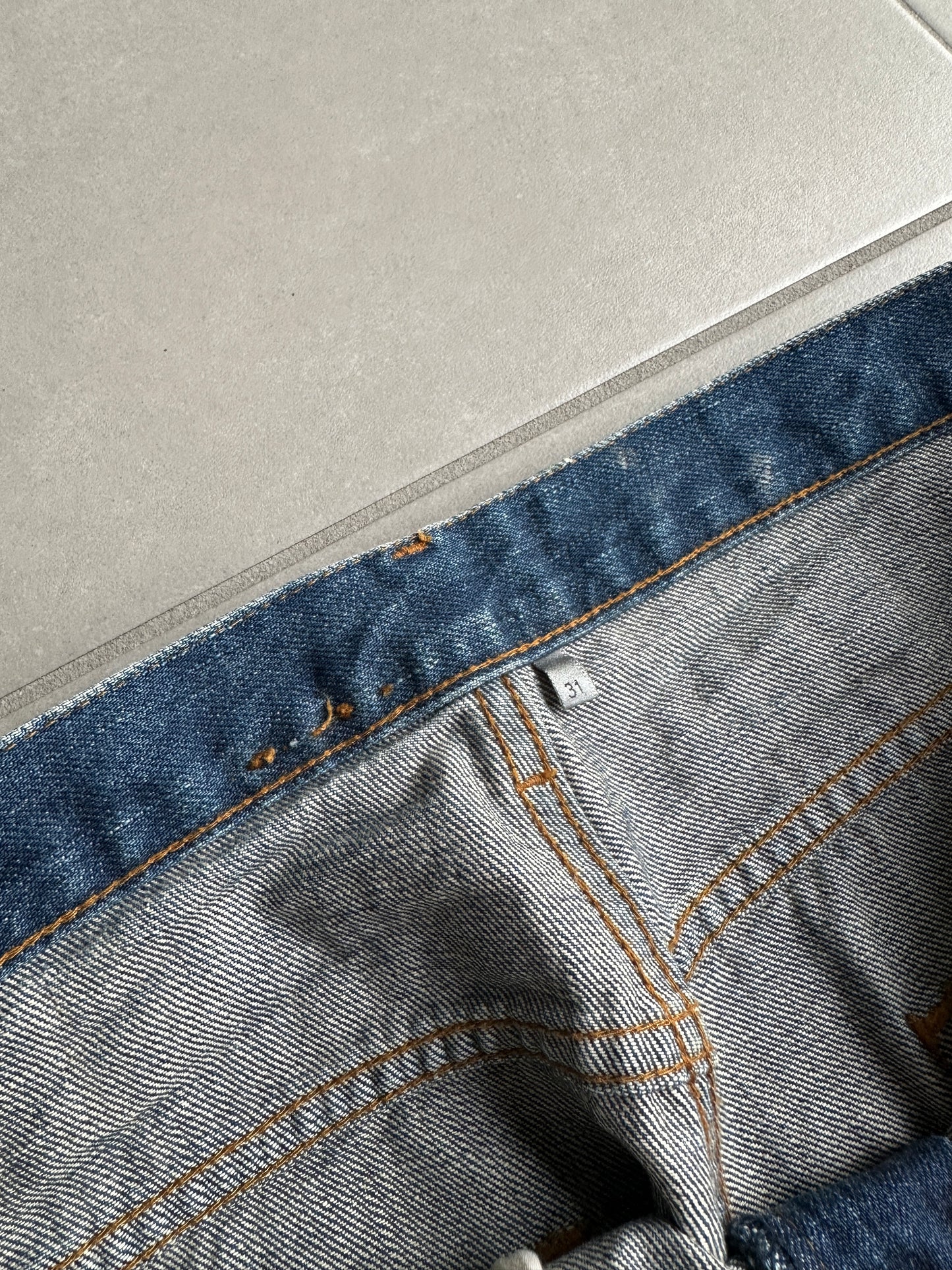Dior Homme AW05 "In The Morning" Green waxed denim