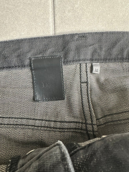 Dior Homme AW06 whiskered claw-mark jeans