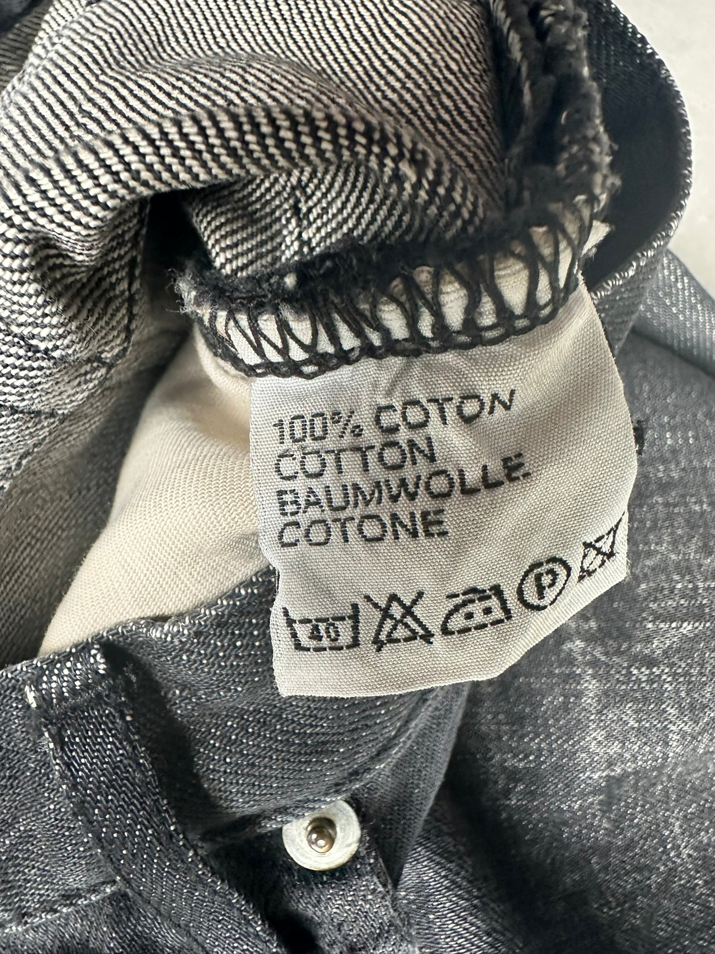 Dior Homme AW06 whiskered claw-mark jeans