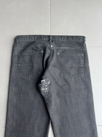 Dior Homme AW06 whiskered claw-mark jeans