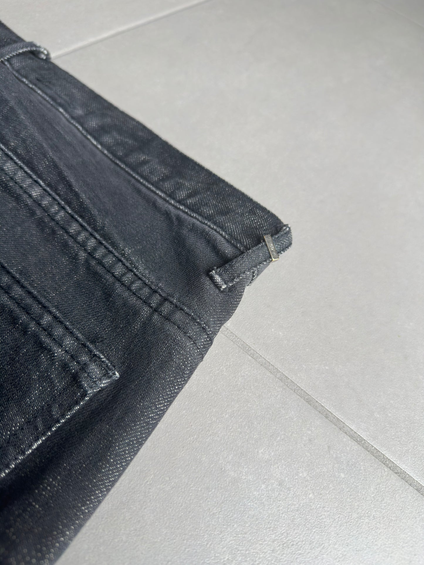 Dior Homme AW06 whiskered claw-mark jeans