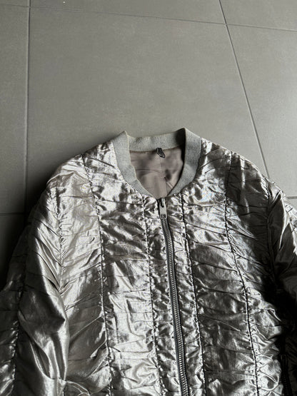 Dior Homme SS07 “We Look Good Together” silver pleated bomber
