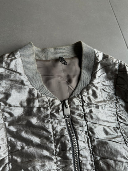 Dior Homme SS07 “We Look Good Together” silver pleated bomber