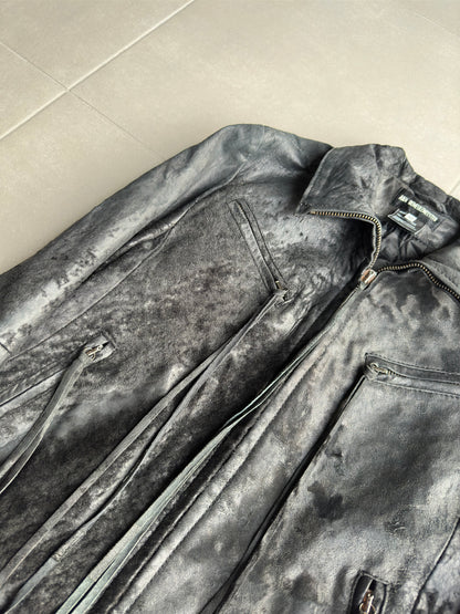 Ann Demeulemeester FW02 raw sheepskin jacket