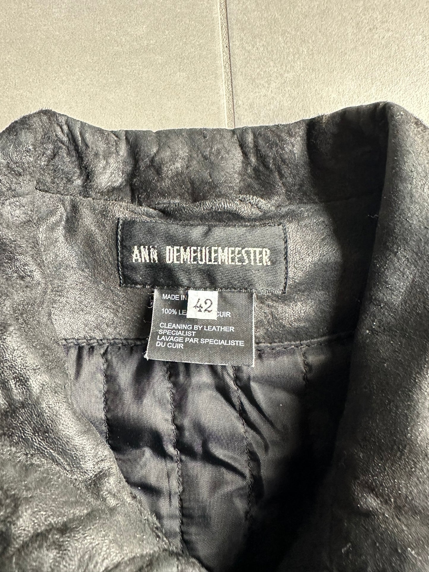 Ann Demeulemeester FW02 raw sheepskin jacket