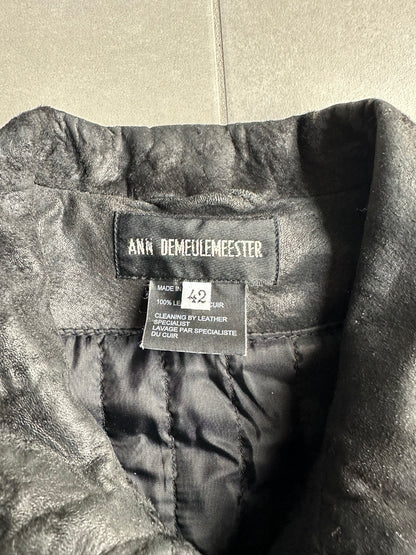 Ann Demeulemeester FW02 raw sheepskin jacket