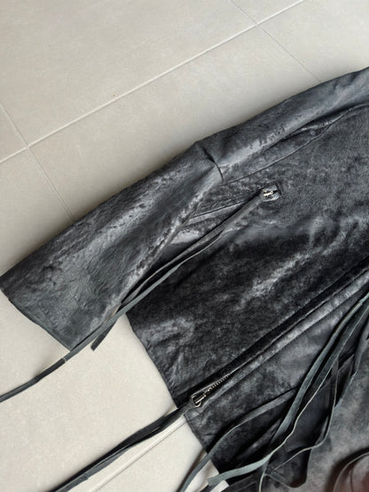 Ann Demeulemeester FW02 raw sheepskin jacket