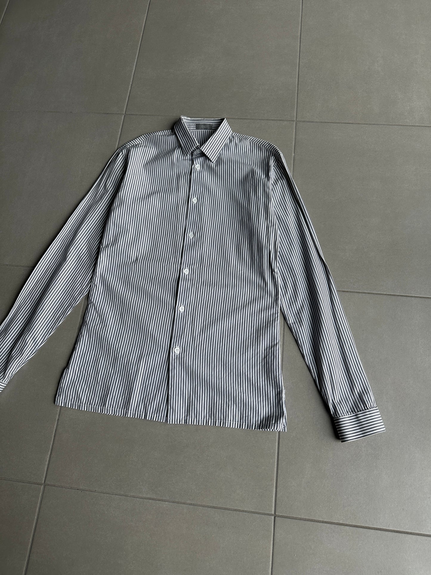 Dior Homme AW03 “LUSTER” Striped button up shirt