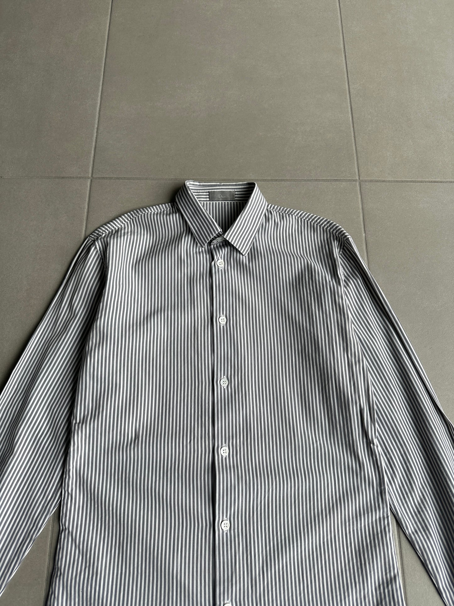 Dior Homme AW03 “LUSTER” Striped button up shirt