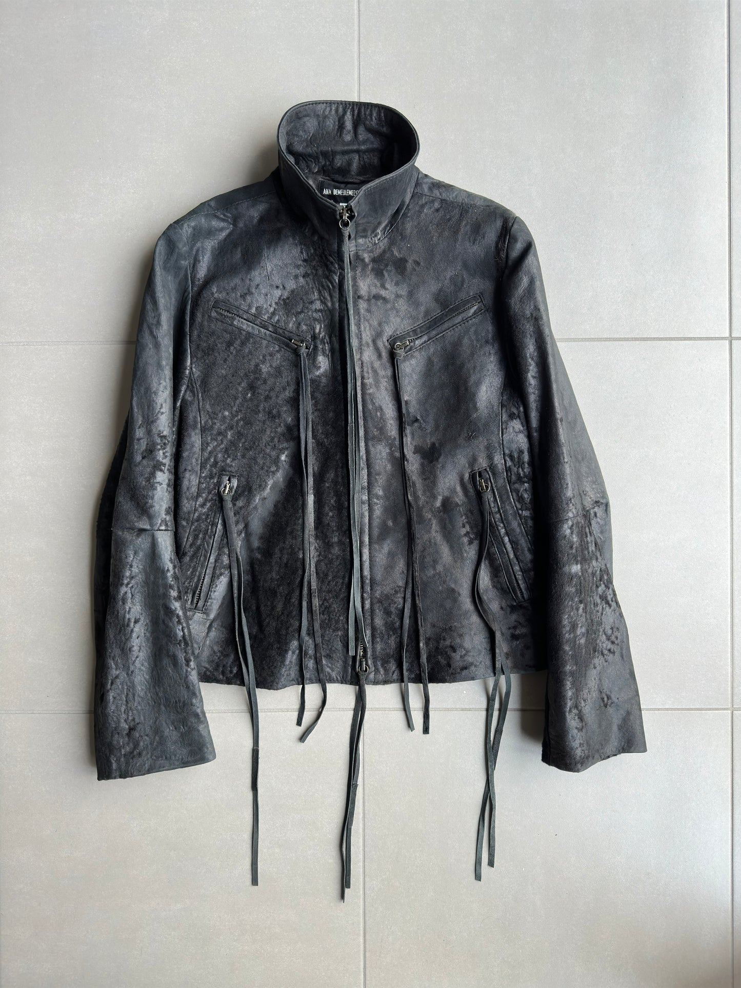 Ann Demeulemeester FW02 raw sheepskin jacket