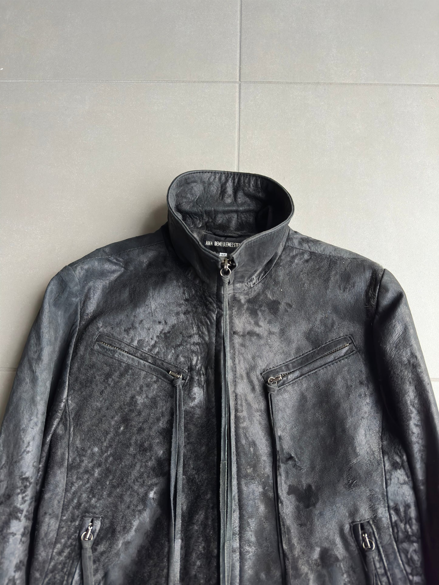 Ann Demeulemeester FW02 raw sheepskin jacket