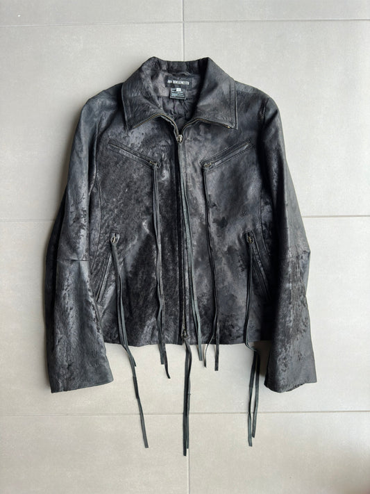 Ann Demeulemeester FW02 raw sheepskin jacket
