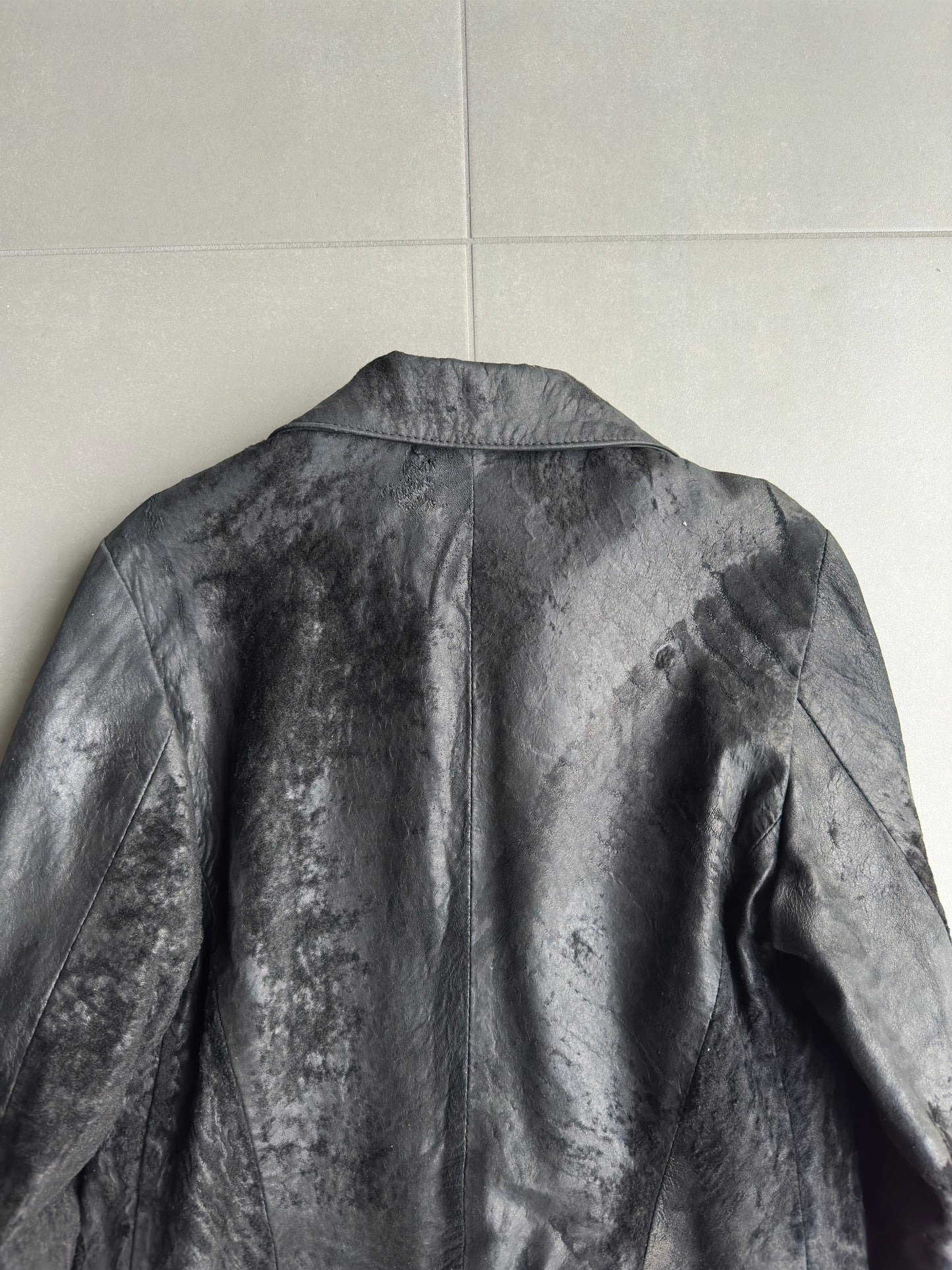 Ann Demeulemeester FW02 raw sheepskin jacket