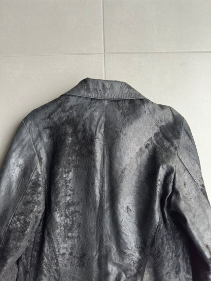 Ann Demeulemeester FW02 raw sheepskin jacket