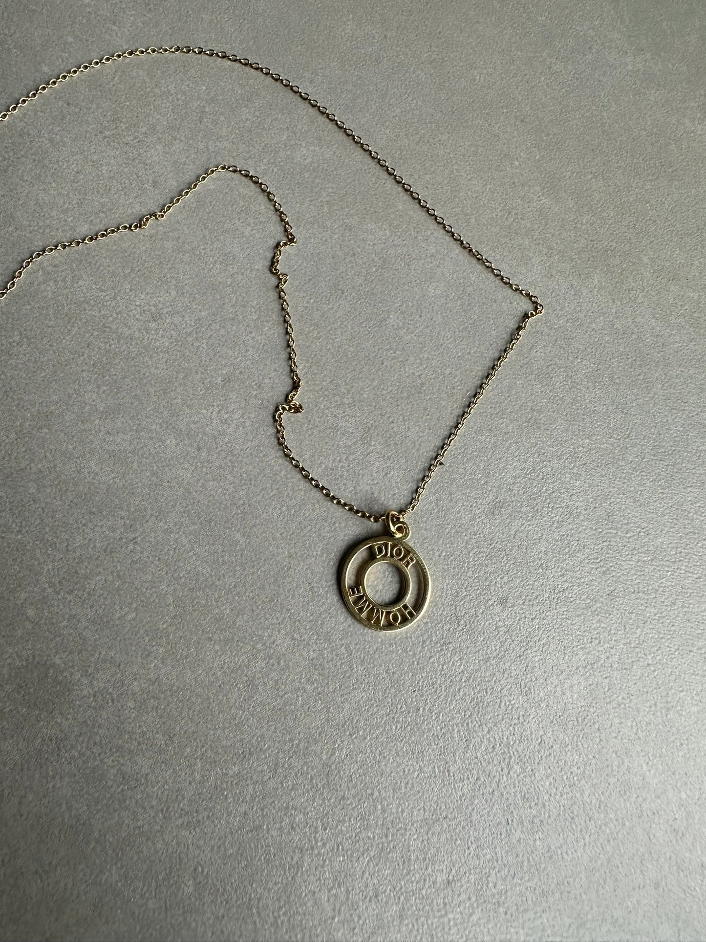 Dior Homme AW05 “In the morning” gold vermeil 925 silver necklace