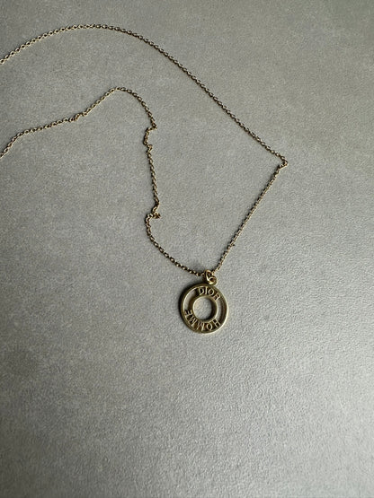 Dior Homme AW05 “In the morning” gold vermeil 925 silver necklace