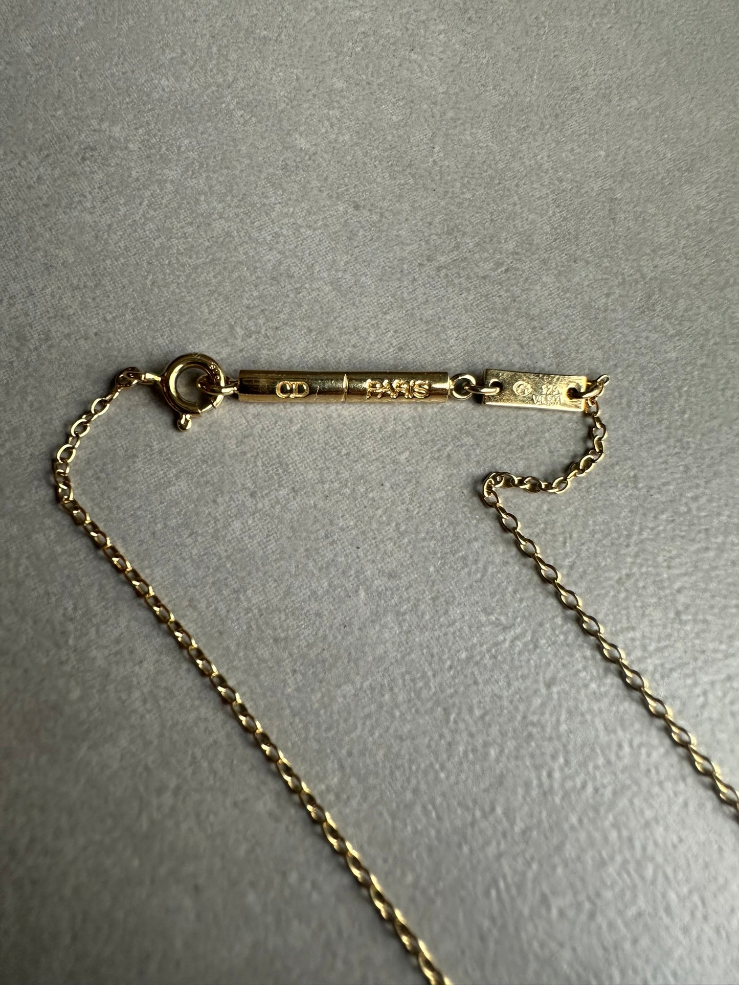 Dior Homme AW05 “In the morning” gold vermeil 925 silver necklace