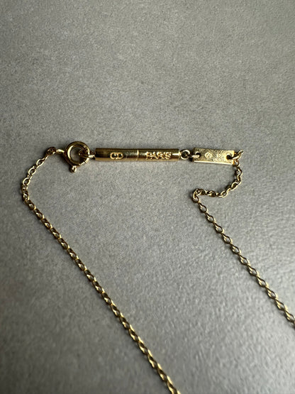 Dior Homme AW05 “In the morning” gold vermeil 925 silver necklace