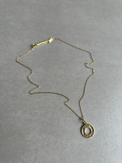 Dior Homme AW05 “In the morning” gold vermeil 925 silver necklace