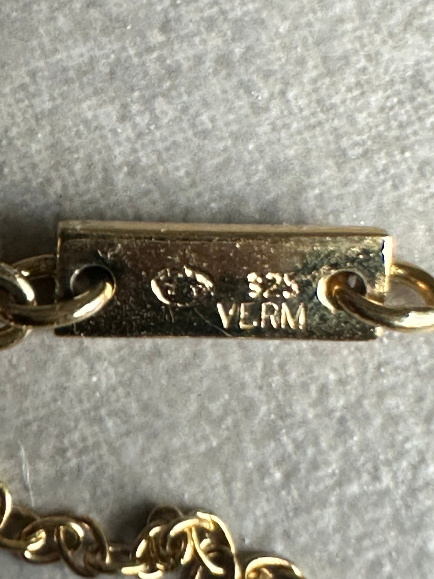 Dior Homme AW05 “In the morning” gold vermeil 925 silver necklace