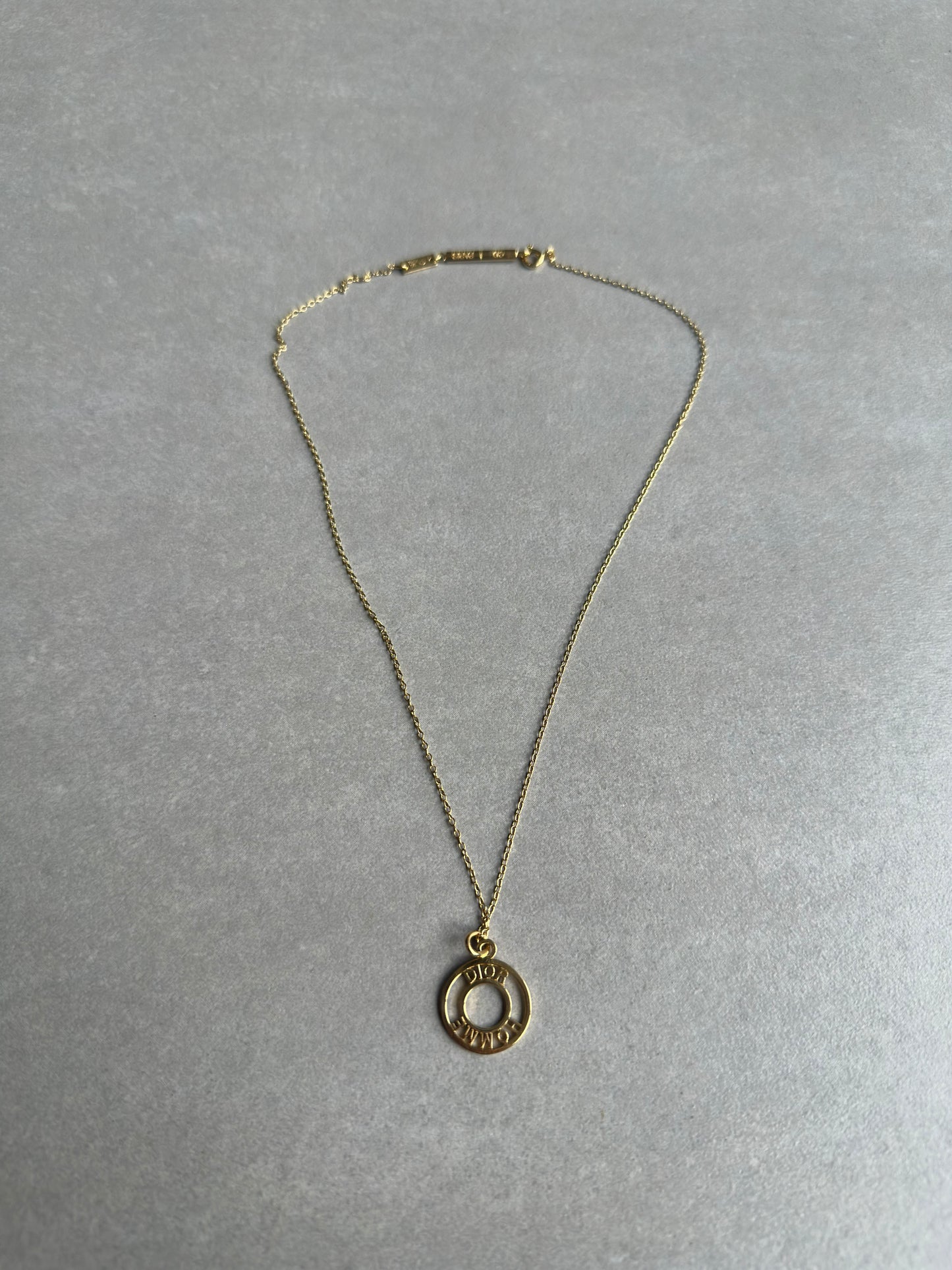 Dior Homme AW05 “In the morning” gold vermeil 925 silver necklace