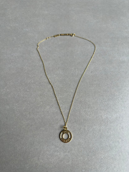 Dior Homme AW05 “In the morning” gold vermeil 925 silver necklace