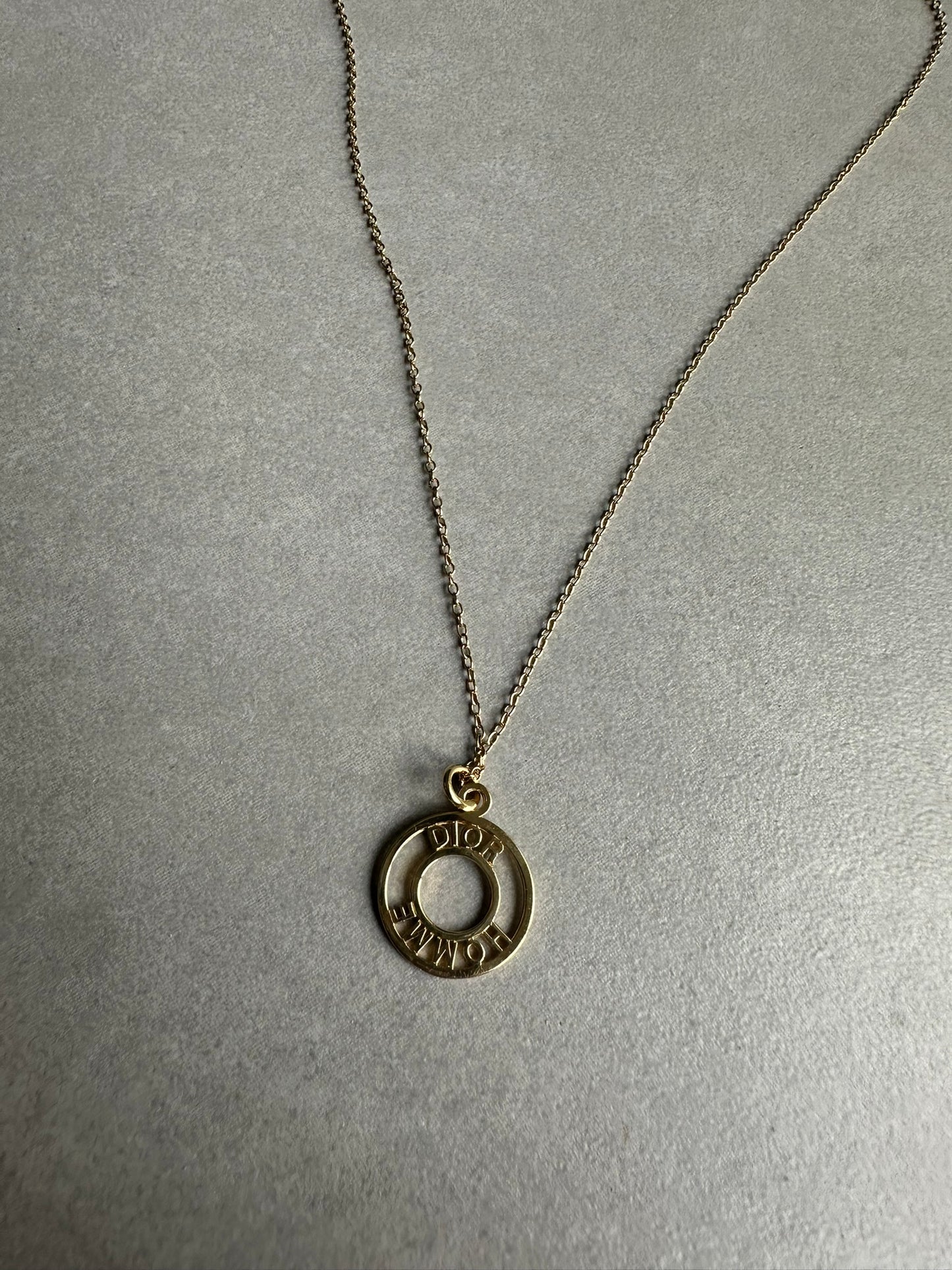 Dior Homme AW05 “In the morning” gold vermeil 925 silver necklace