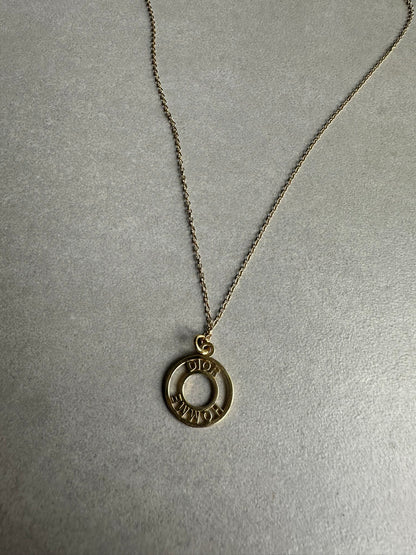 Dior Homme AW05 “In the morning” gold vermeil 925 silver necklace