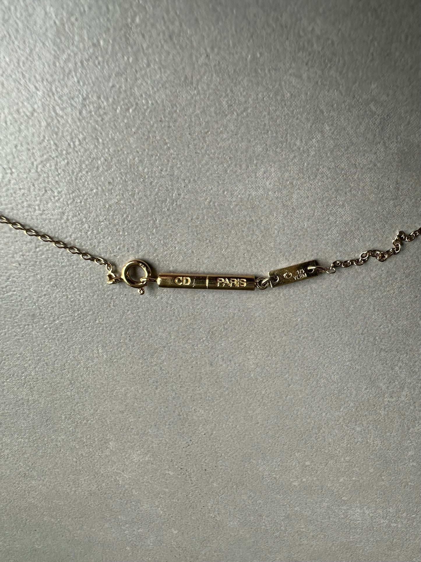 Dior Homme AW05 “In the morning” gold vermeil 925 silver necklace