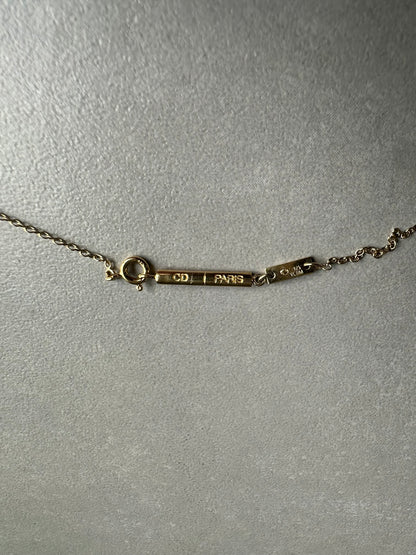 Dior Homme AW05 “In the morning” gold vermeil 925 silver necklace