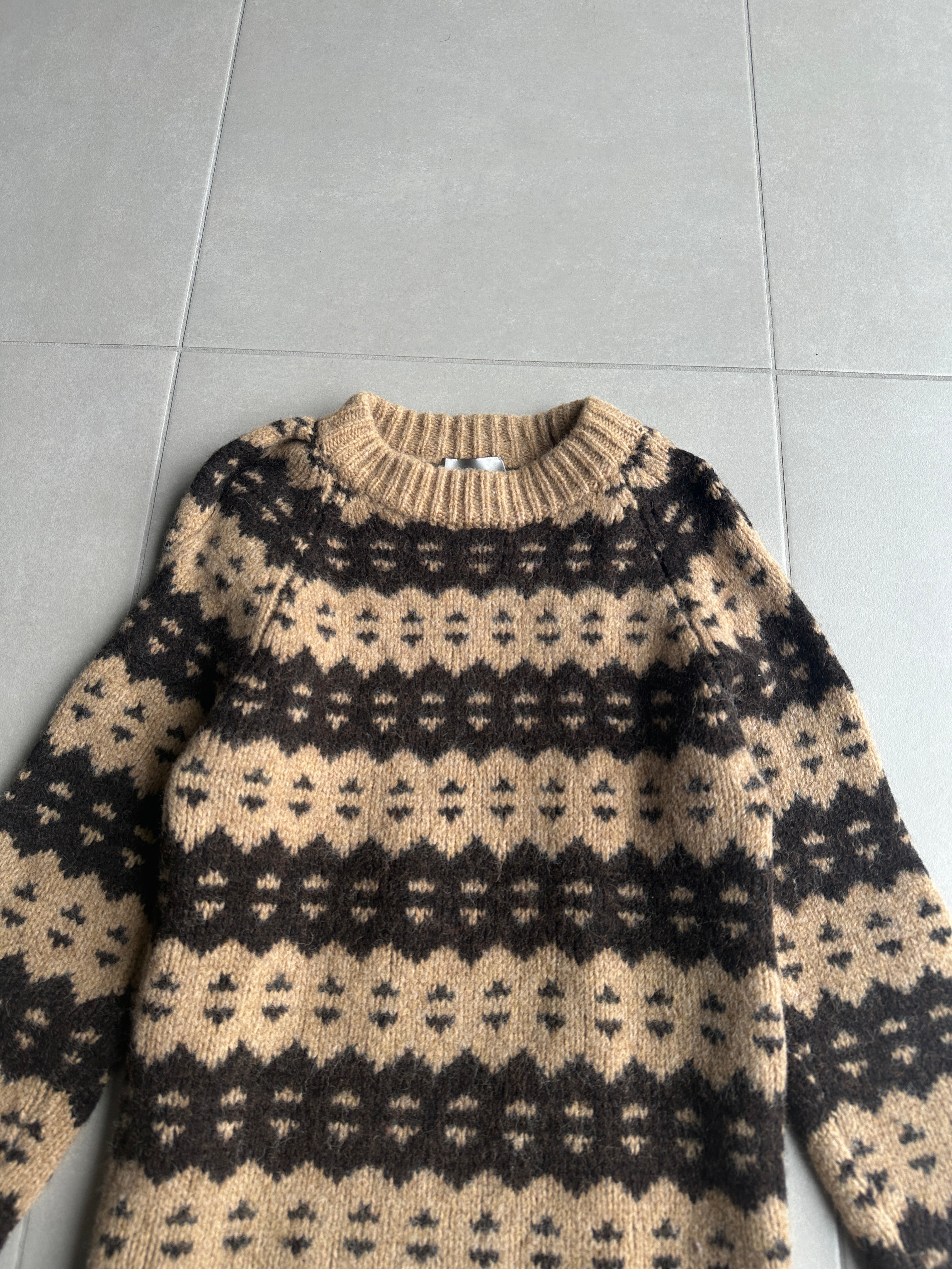 Dior Homme AW05 “In the morning” Nordic patterned sweater – zentemple
