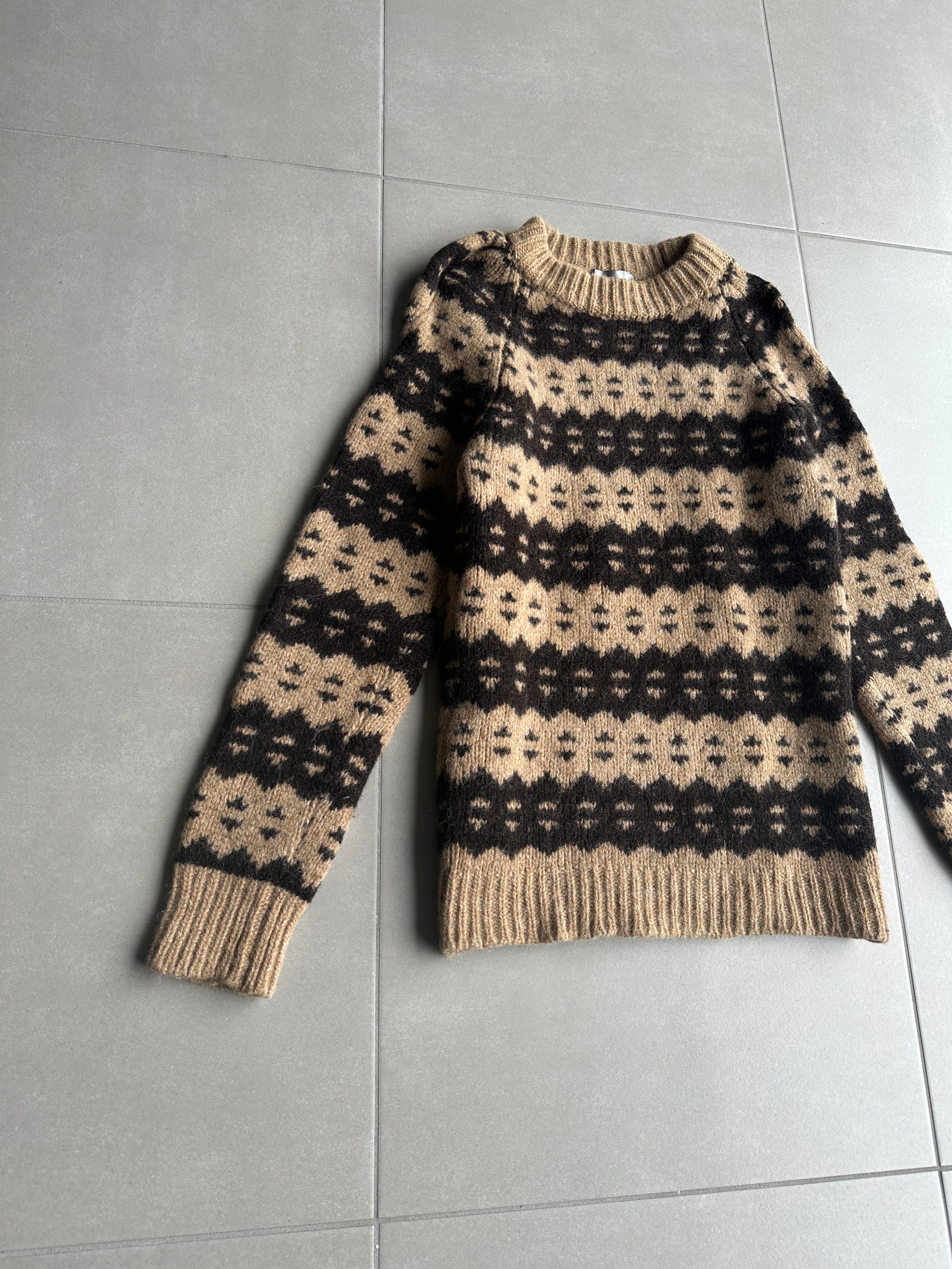 Dior Homme AW05 “In the morning” Nordic patterned sweater – zentemple